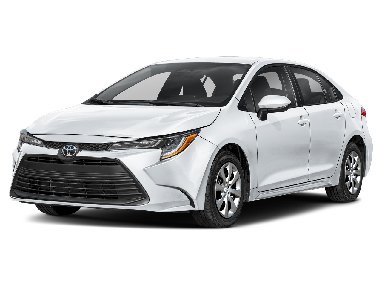 2026 Toyota Corolla LE in Wind Chill Pearl — front three-quarter view