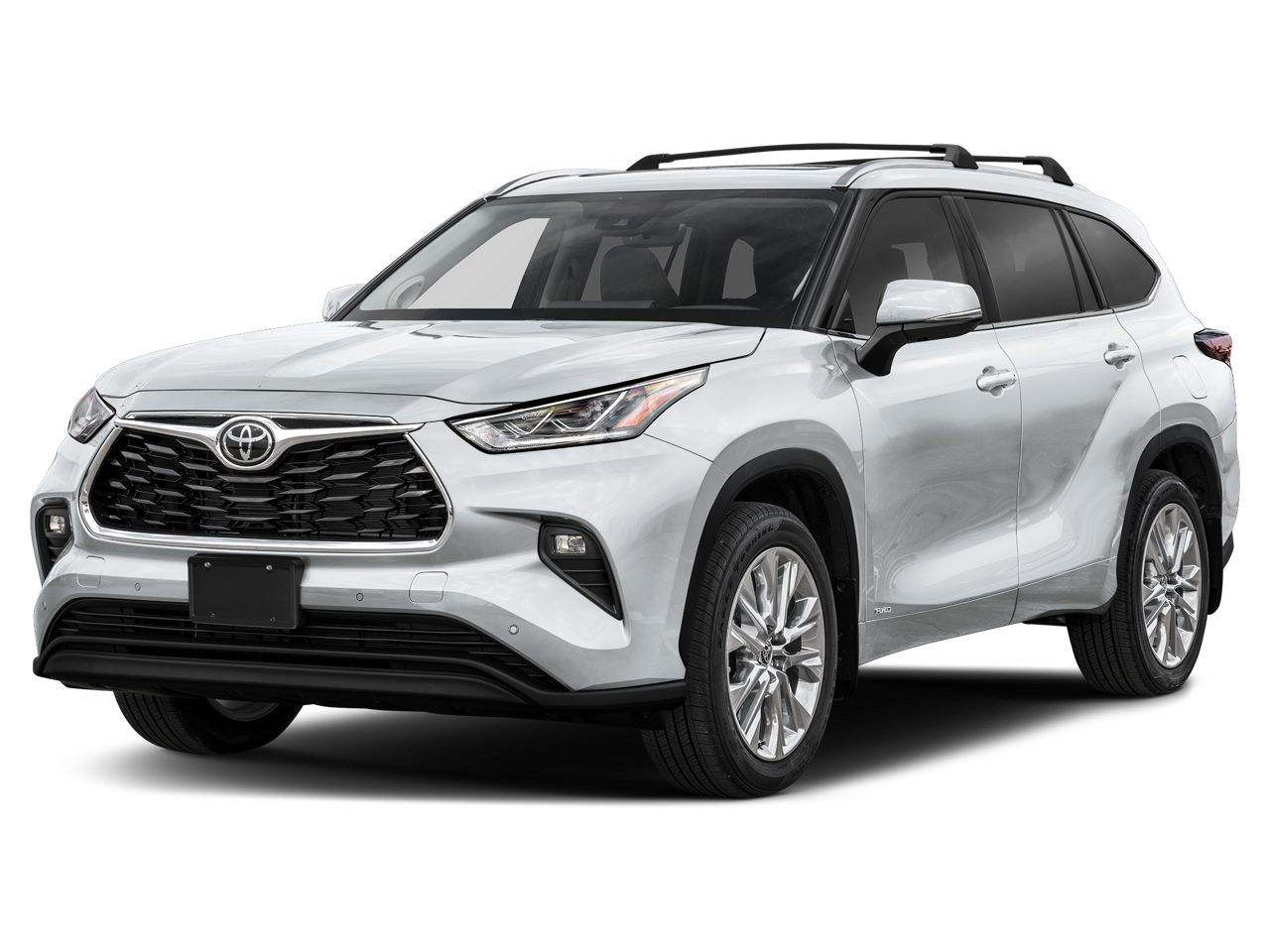 2026 Toyota Highlander Hybrid Hybrid Limited in Wind Chill Pearl — front three-quarter view