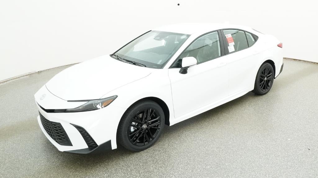 2026 Toyota Camry SE in Ice Cap — front three-quarter view